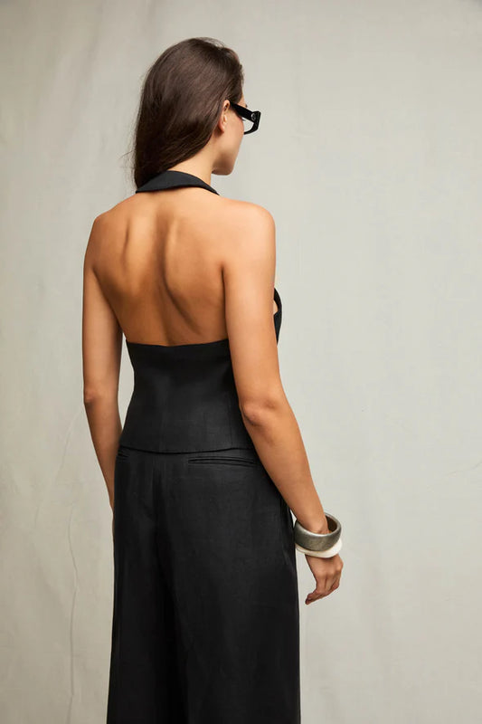 GILET IN LINO L.B.M. 1911 DONNA