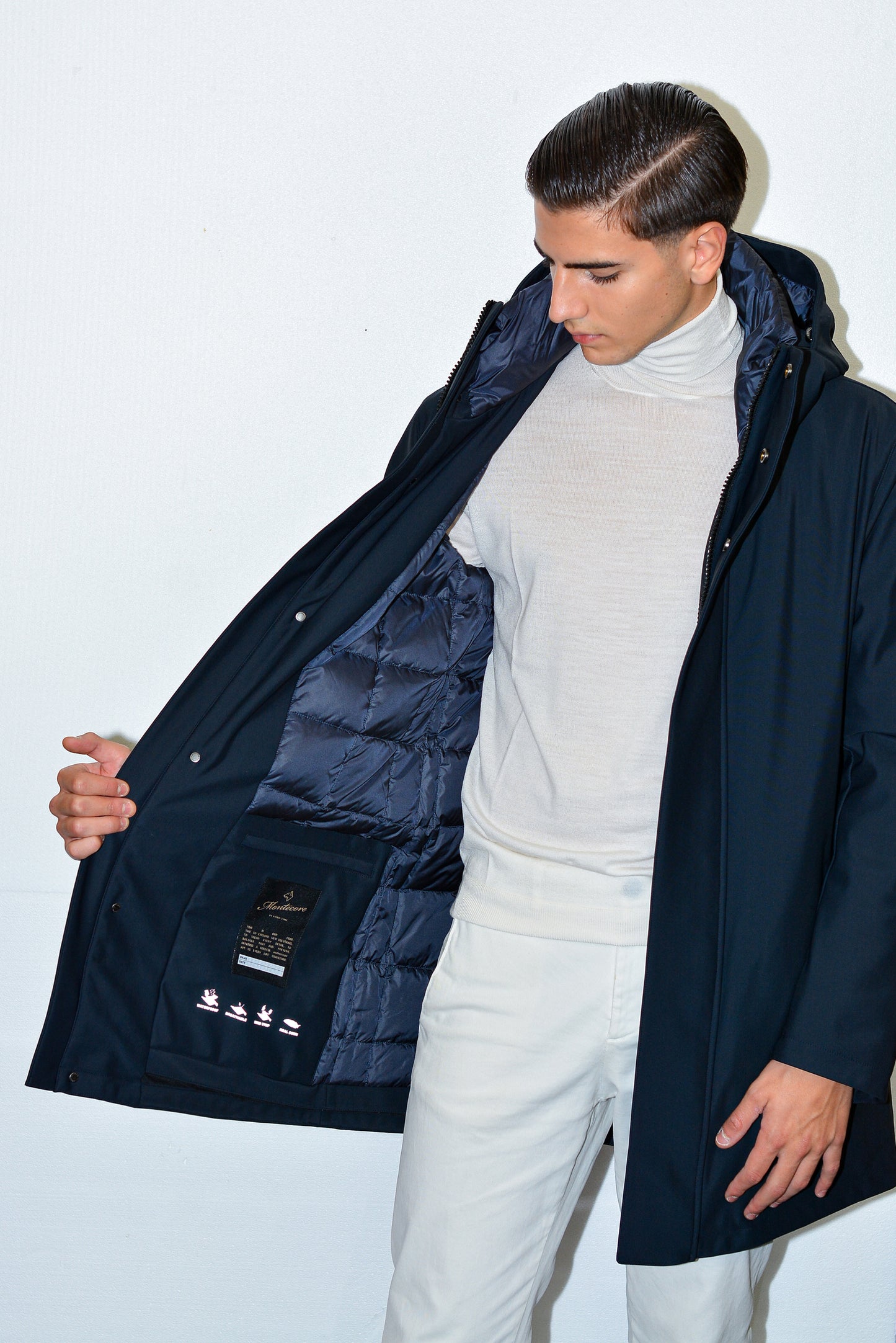 Parka imbottito in piuma
