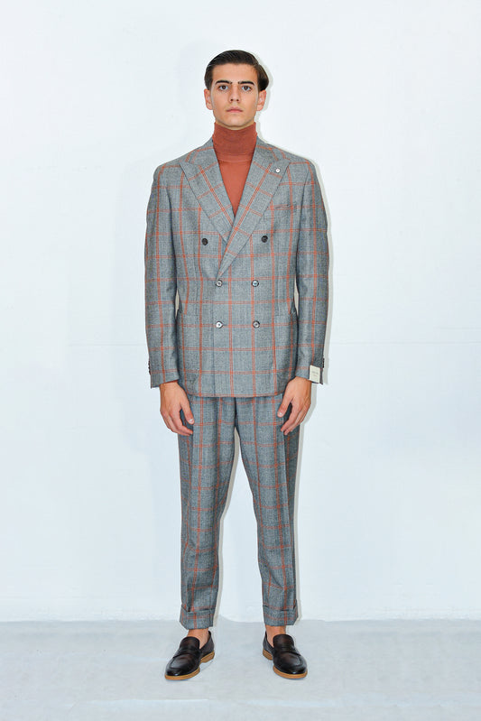 Abito doppiopetto rigato