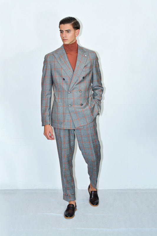 Abito doppiopetto rigato