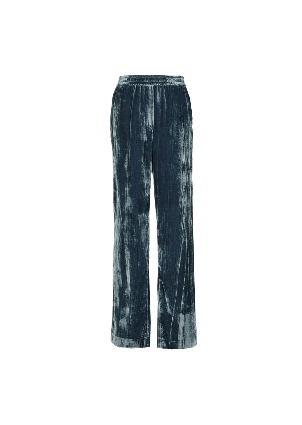 Pantalone coulisse velluto plissè verticale - Manuel Ritz