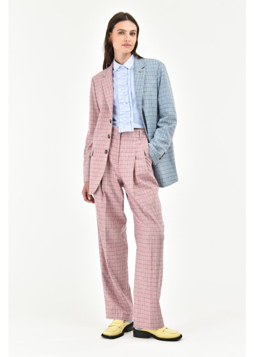 Camicia cropped rouches cotone oxford - Manuel Ritz
