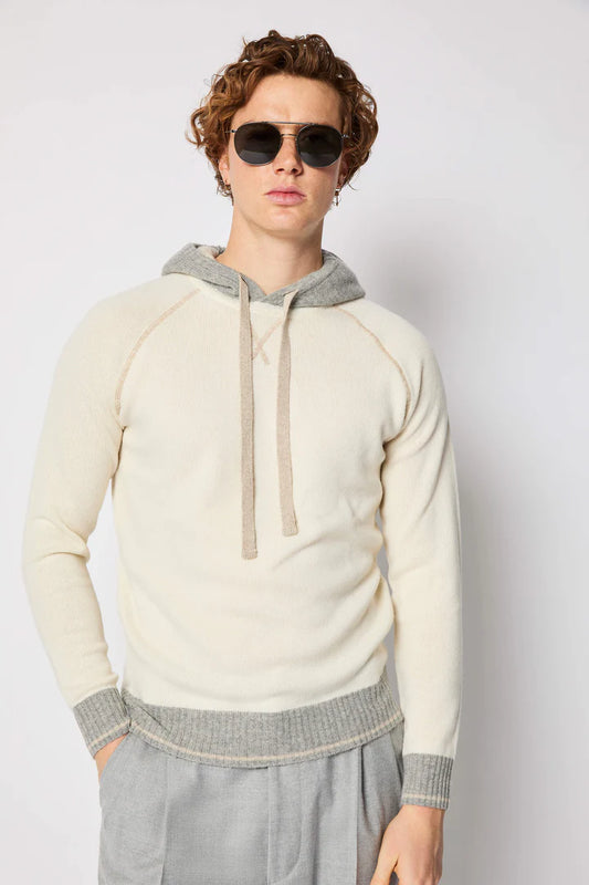 FELPA IN MAGLIA CON CAPPUCCIO L.B.M. 1911