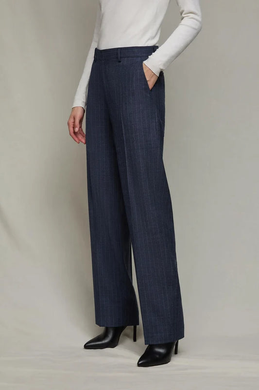 PANTALONE GESSATO BLU L.B.M. 1911