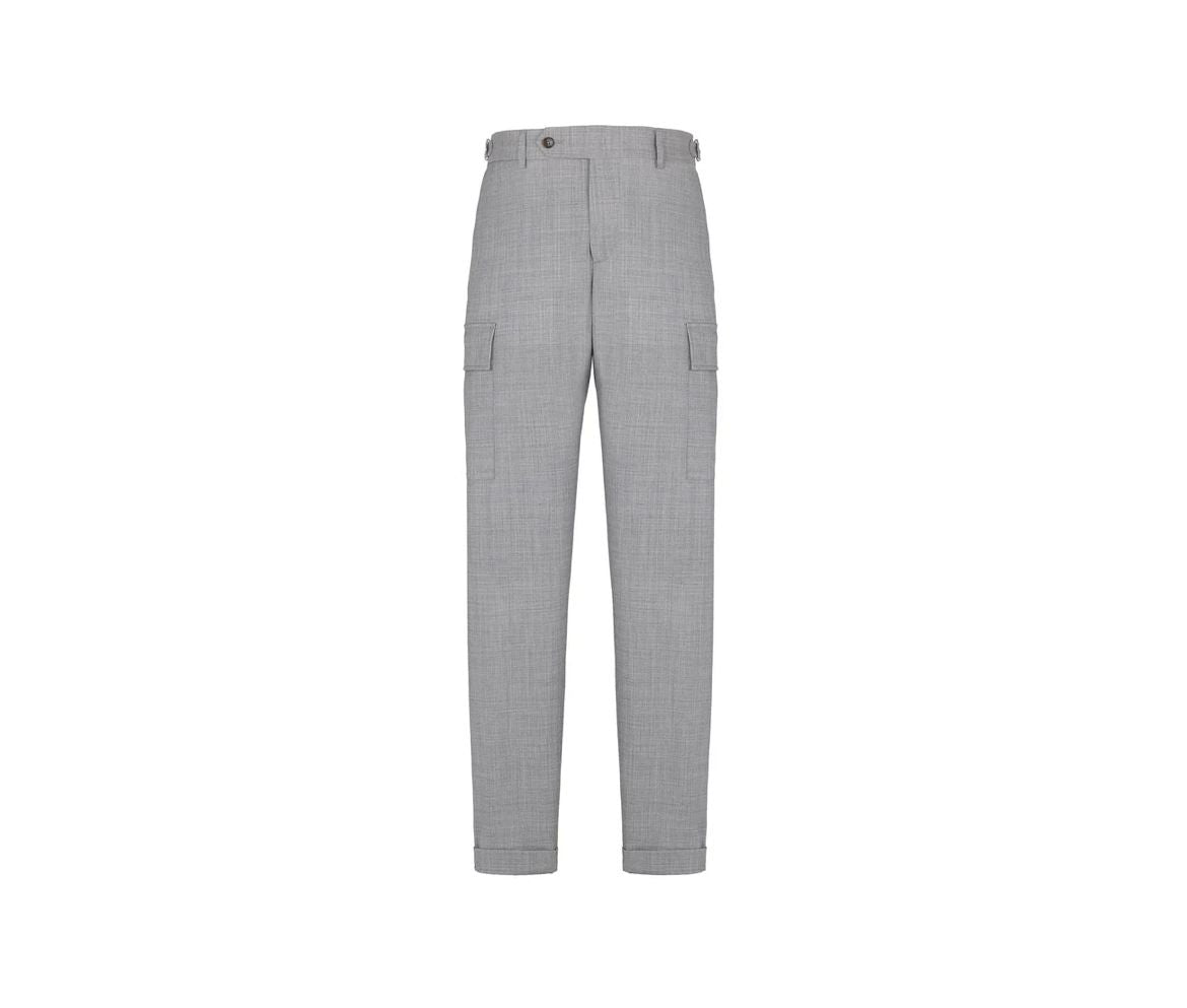 PANTALONE CARGO TELA DI LANA STRECH PAOLONI
