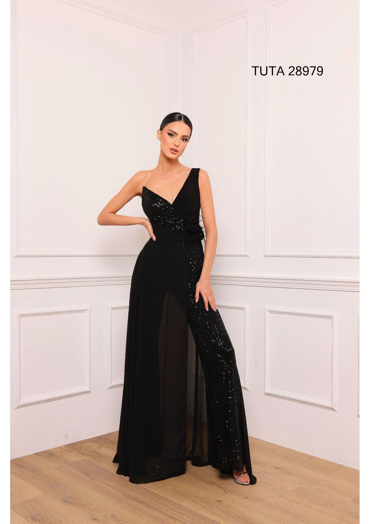 Tute Eleganti Abiti Elegantissimi Per Cerimonia Pizzo Tuta Bianca - Main Image