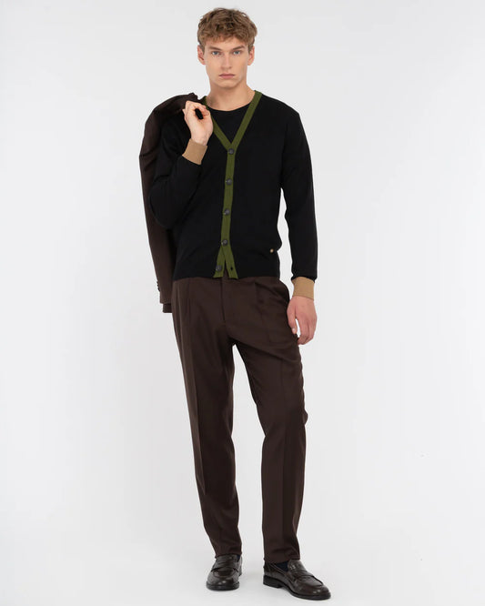 CARDIGAN CON CONTRASTI MANUEL RITZ