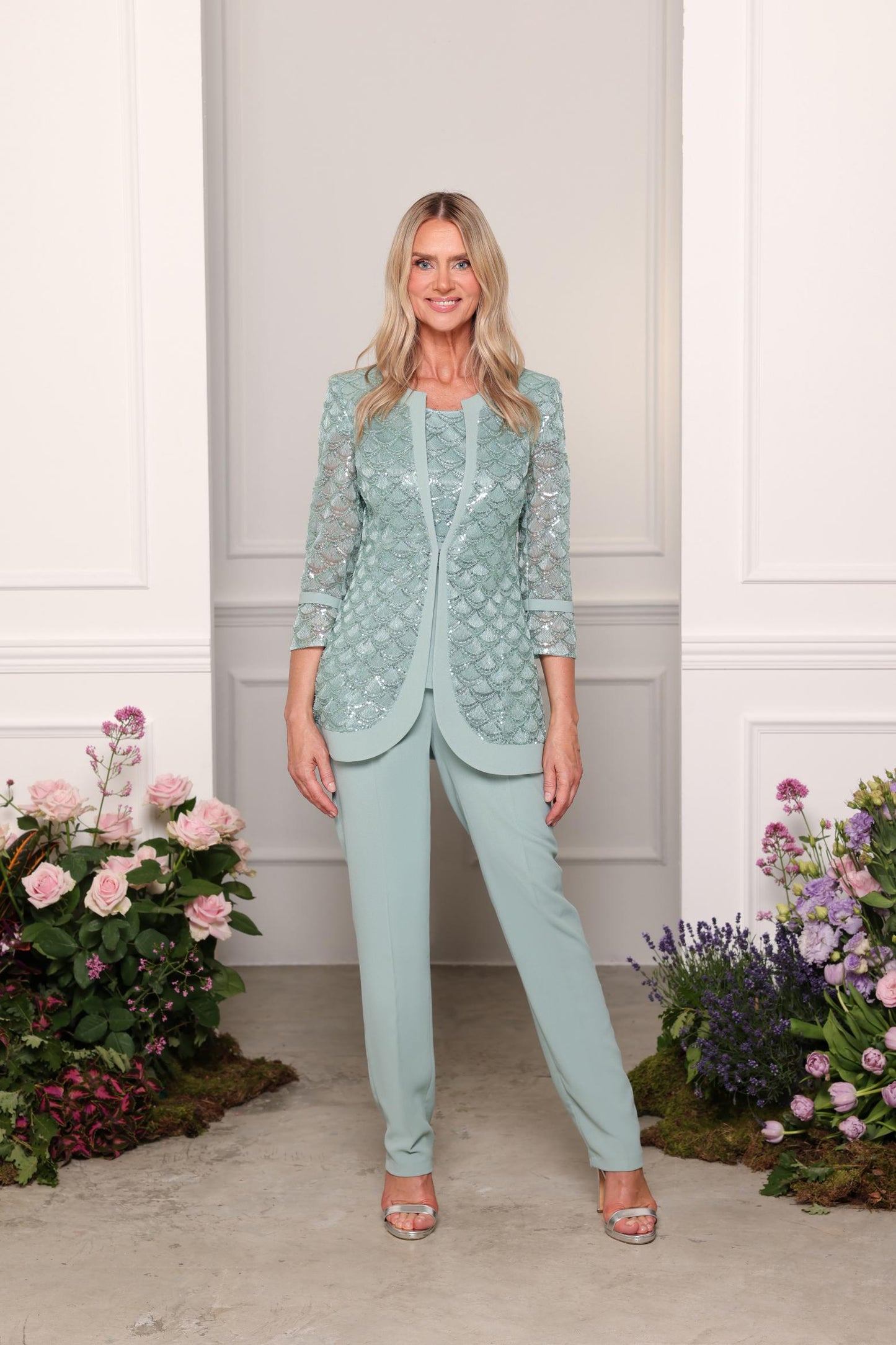 GIACCA+TOP+PANTALONI BIANCA BRANDI 29662