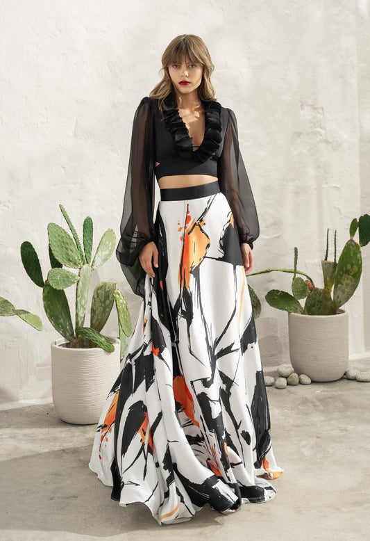 BLUSA CON GONNELLONE MISCHALIS ATELIER