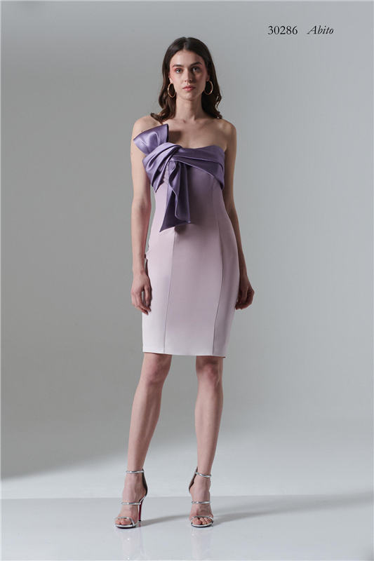 Abito Corto con Stola Fabiana Ferri 30286