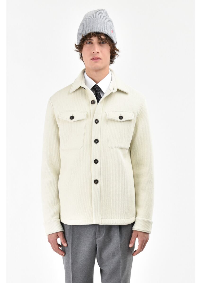 Overshirt velluto in jersey - Manuel Ritz