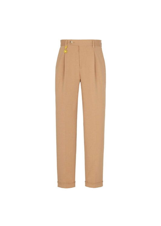 Pantalone pinces slim in jersey punto milano - Manuel Ritz