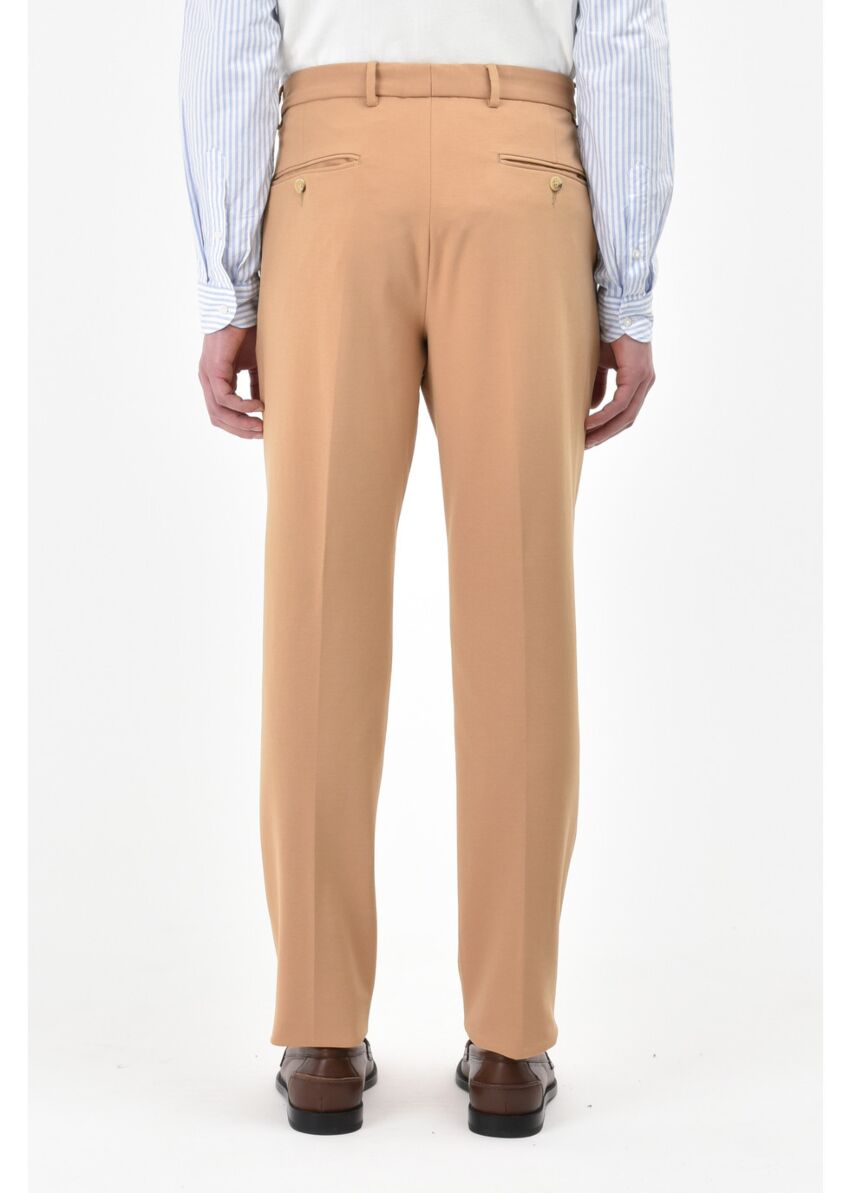 Pantalone pinces slim in jersey punto milano - Manuel Ritz