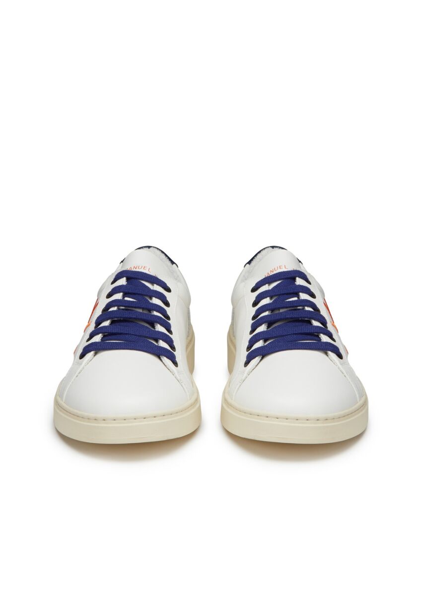 Sneakers logo in pelle - Manuel Ritz
