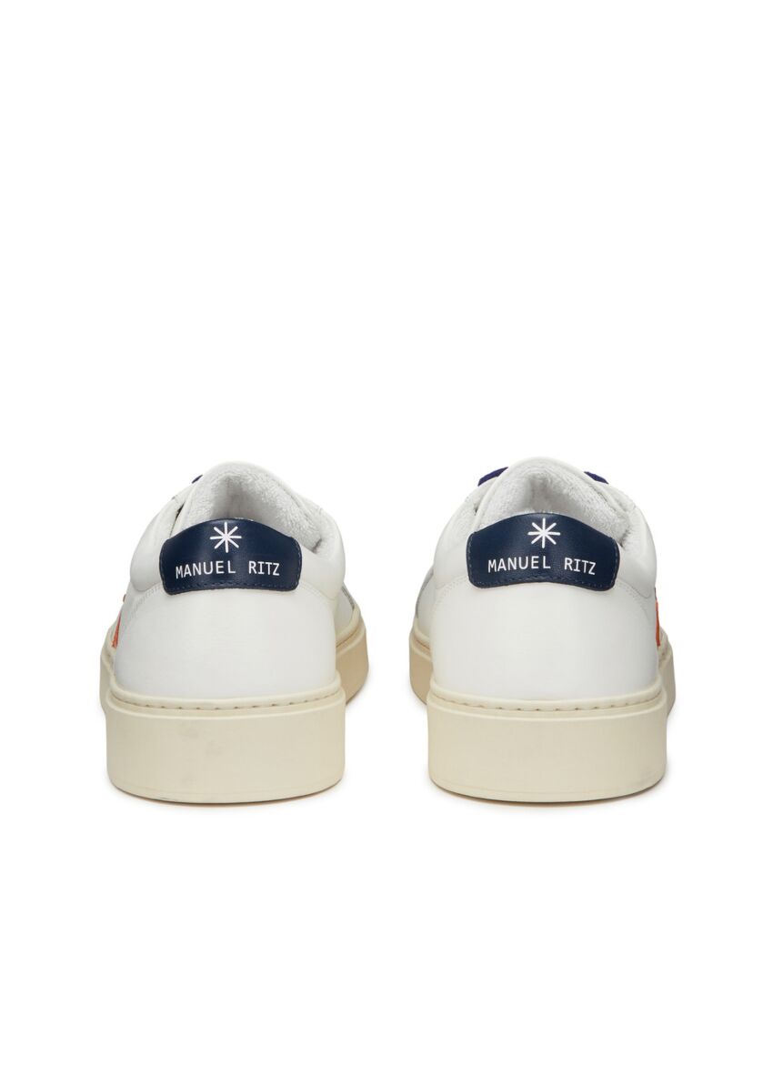 Sneakers logo in pelle - Manuel Ritz