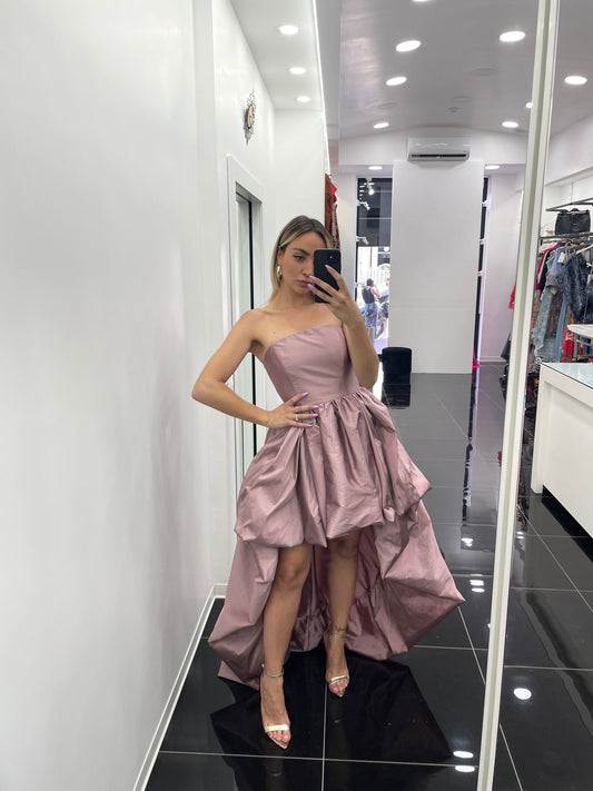 Abito Taffettà con gonna Lunga