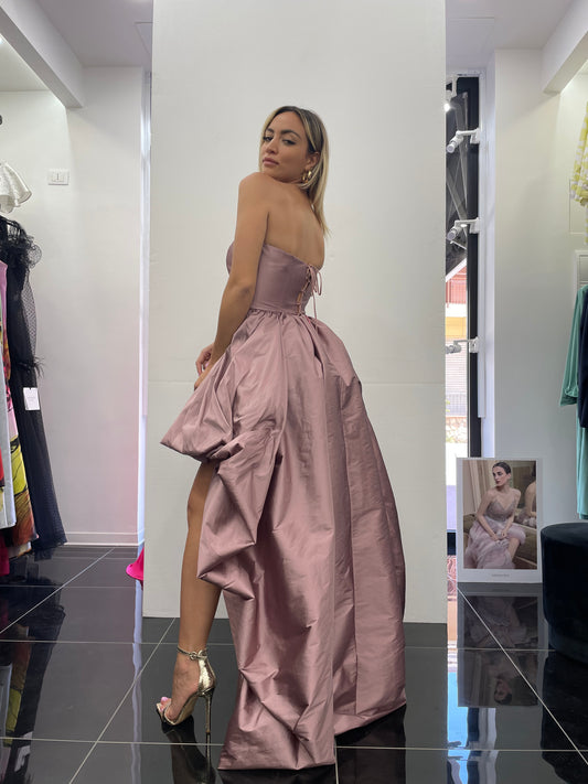 Abito Taffettà con gonna Lunga