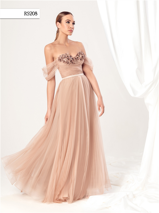 Abito Lungo con Stola Regina Schrecker RS208