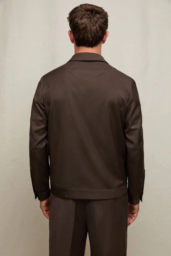 OVERSHIRT IN LANA MOKA L.B.M. 1911