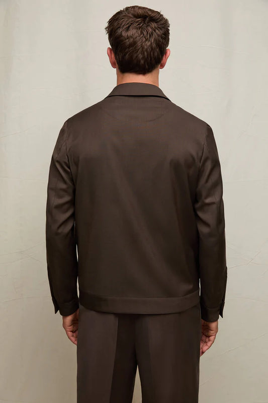 OVERSHIRT IN LANA MOKA L.B.M. 1911