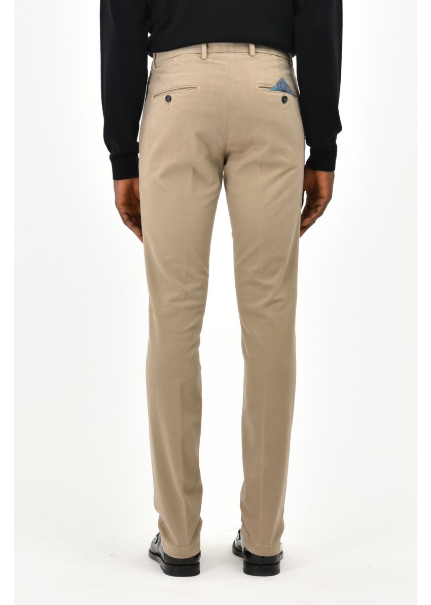 Pantalone skinny tinto capo in cotone stretch - Manuel Ritz