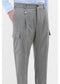 Pantalone cargo flanella di lana stretch - Manuel Ritz