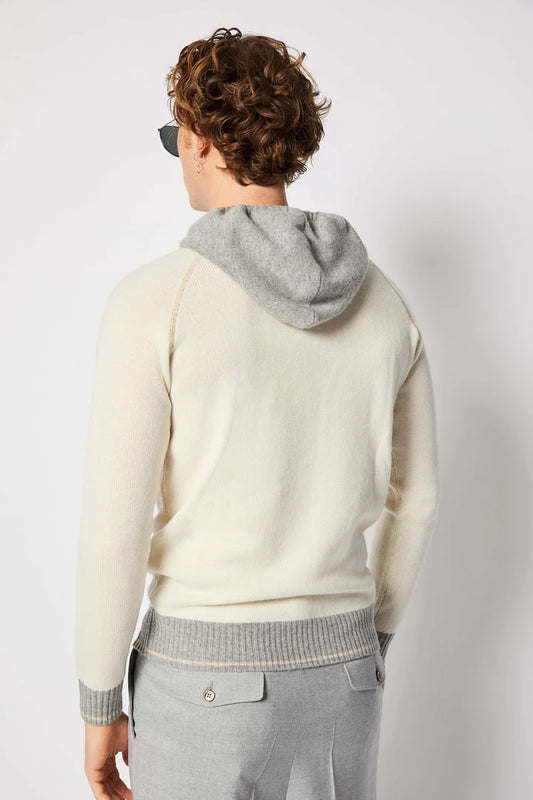 FELPA IN MAGLIA CON CAPPUCCIO L.B.M. 1911