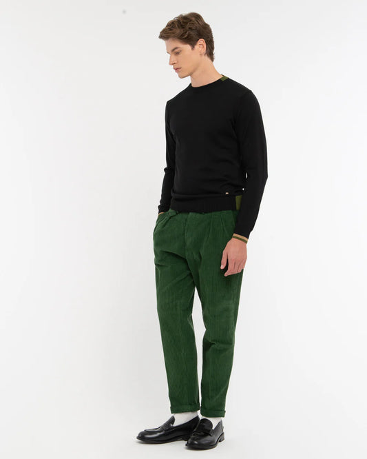 MAGLIA CON CONTRASTI MISTO LANA MANUEL RITZ