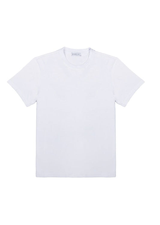 T-shirt girocollo jersey di cotone - Manuel Ritz