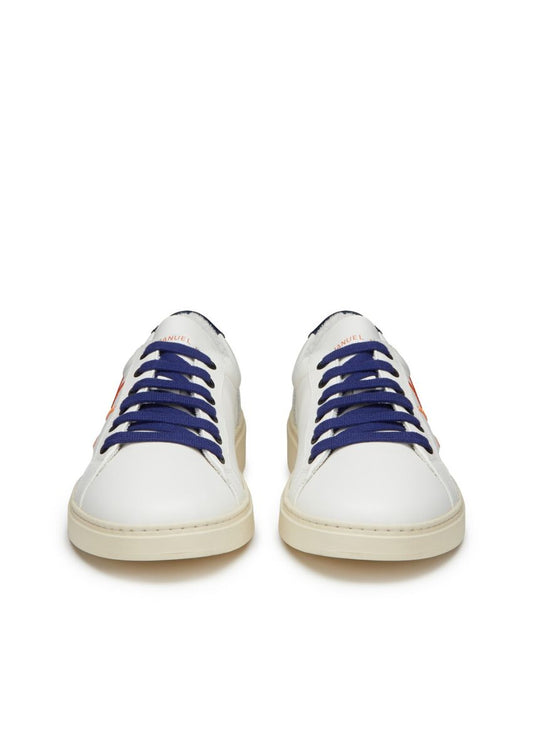 Sneakers logo in pelle - Manuel Ritz